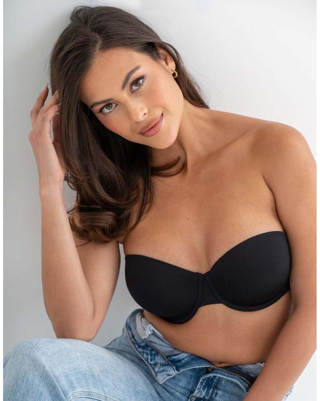 Pour Moi Blue Definitions Push Up Strapless Bra