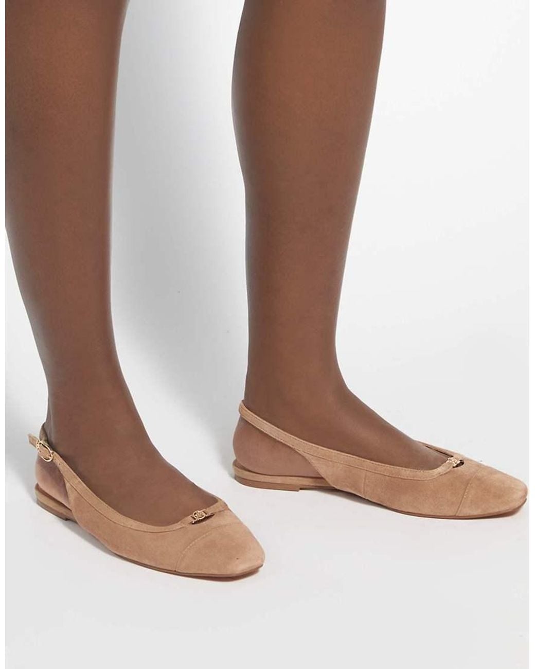 Dune Brown Hanna Ballet Pumps