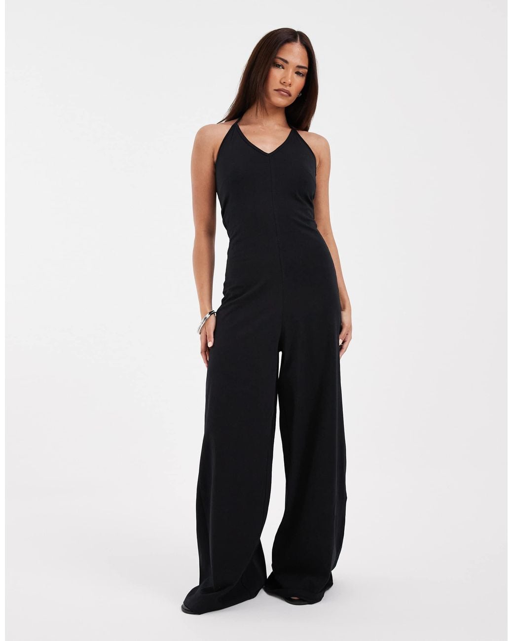 Only Petite Black Halterneck Jumpsuit