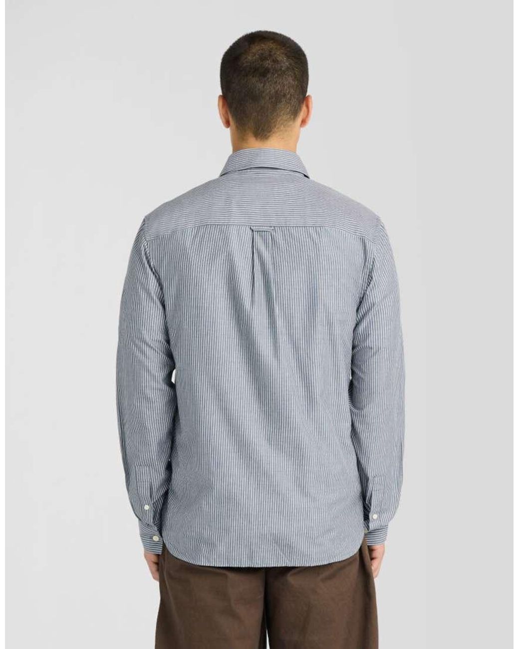 Lyle & Scott Gray Ls Woven Shirts Pinstripe Shirt for men