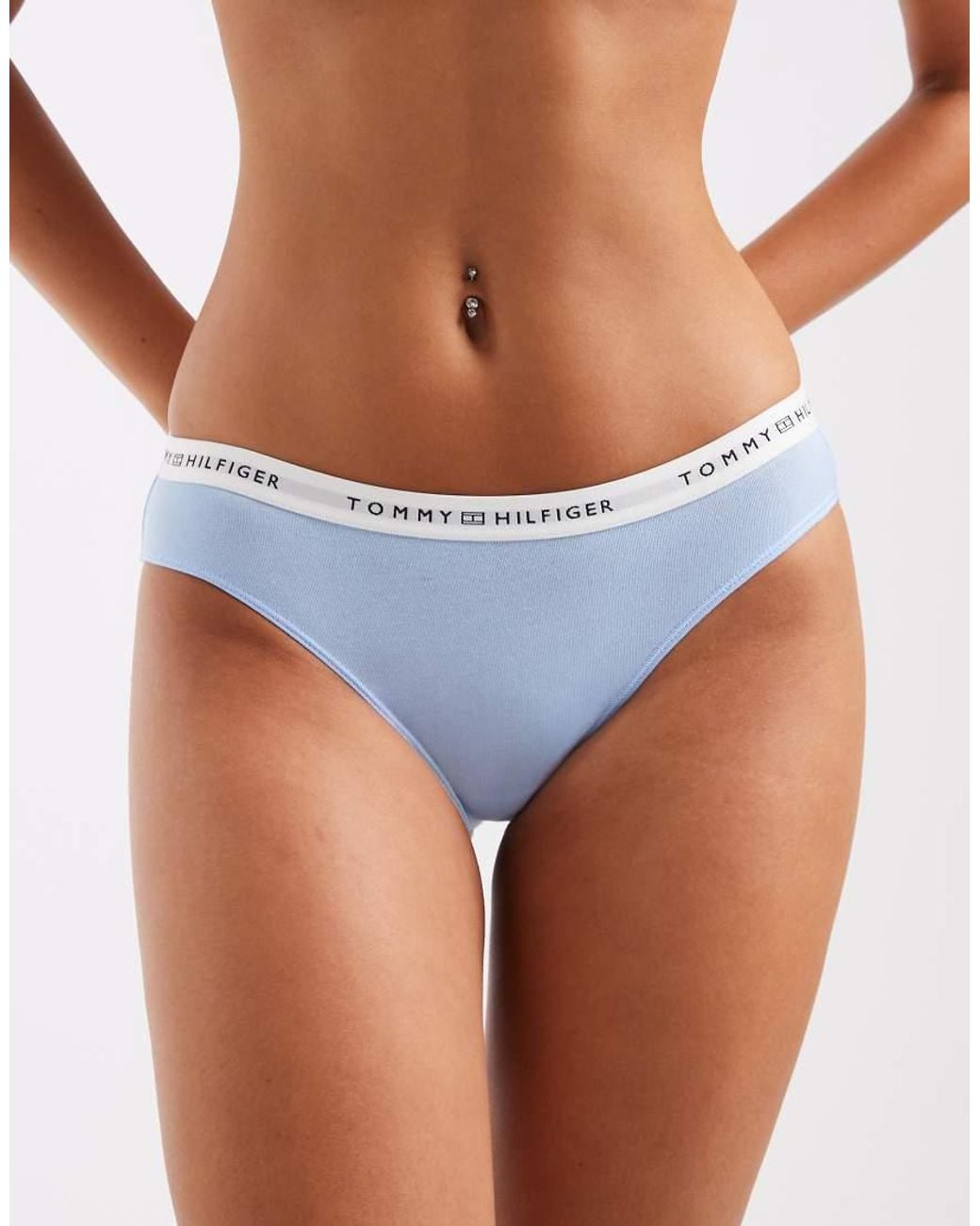 Tommy Hilfiger Blue Cotton Bikini Brief