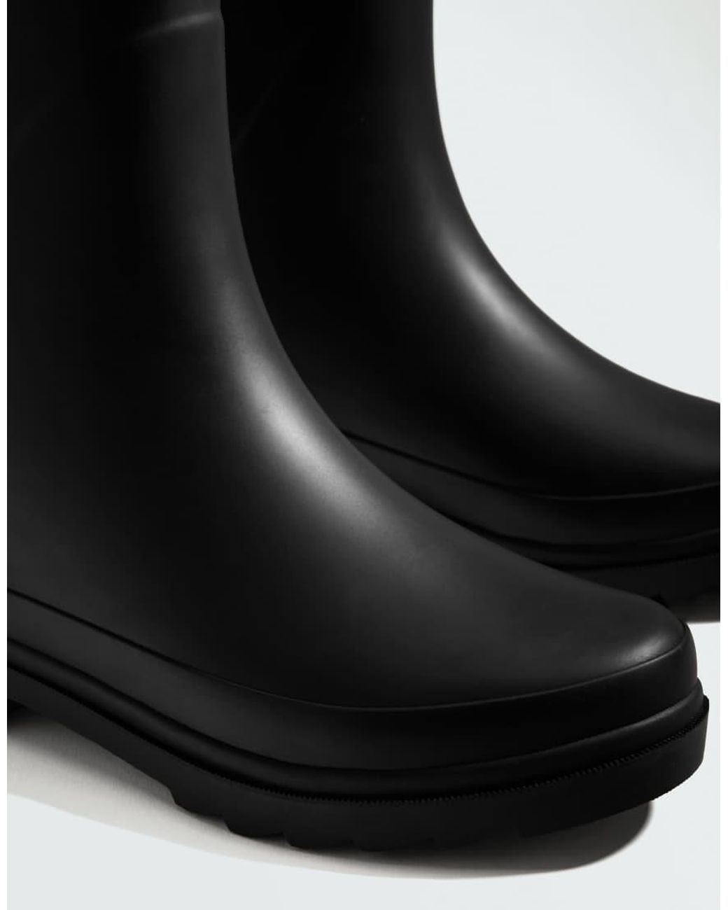 Oysho Black Wellington Boots