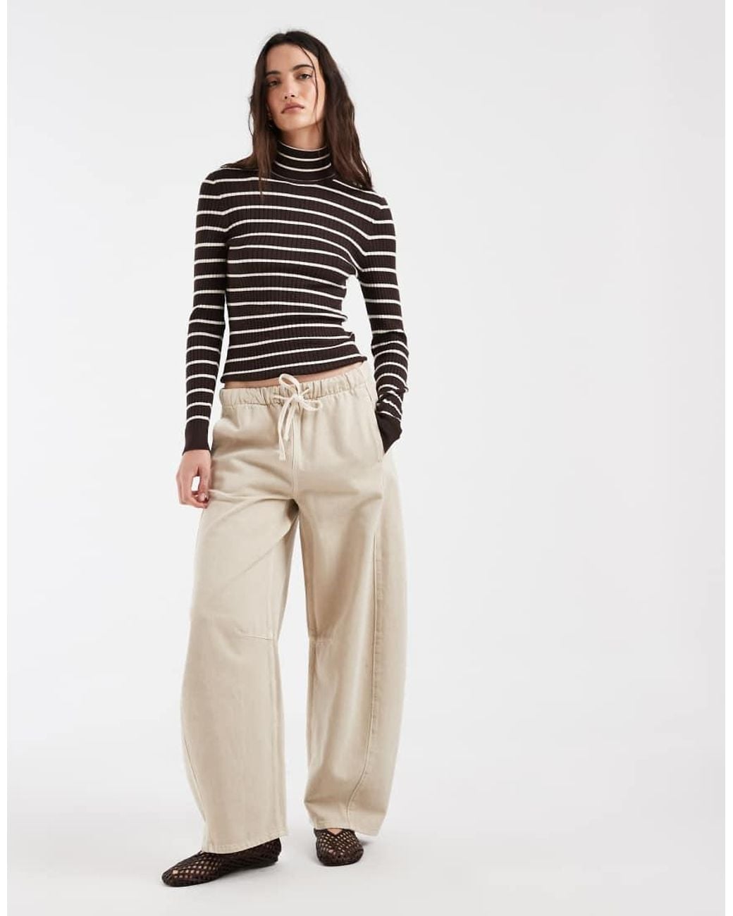 ONLY Brown Rollneck Jumper