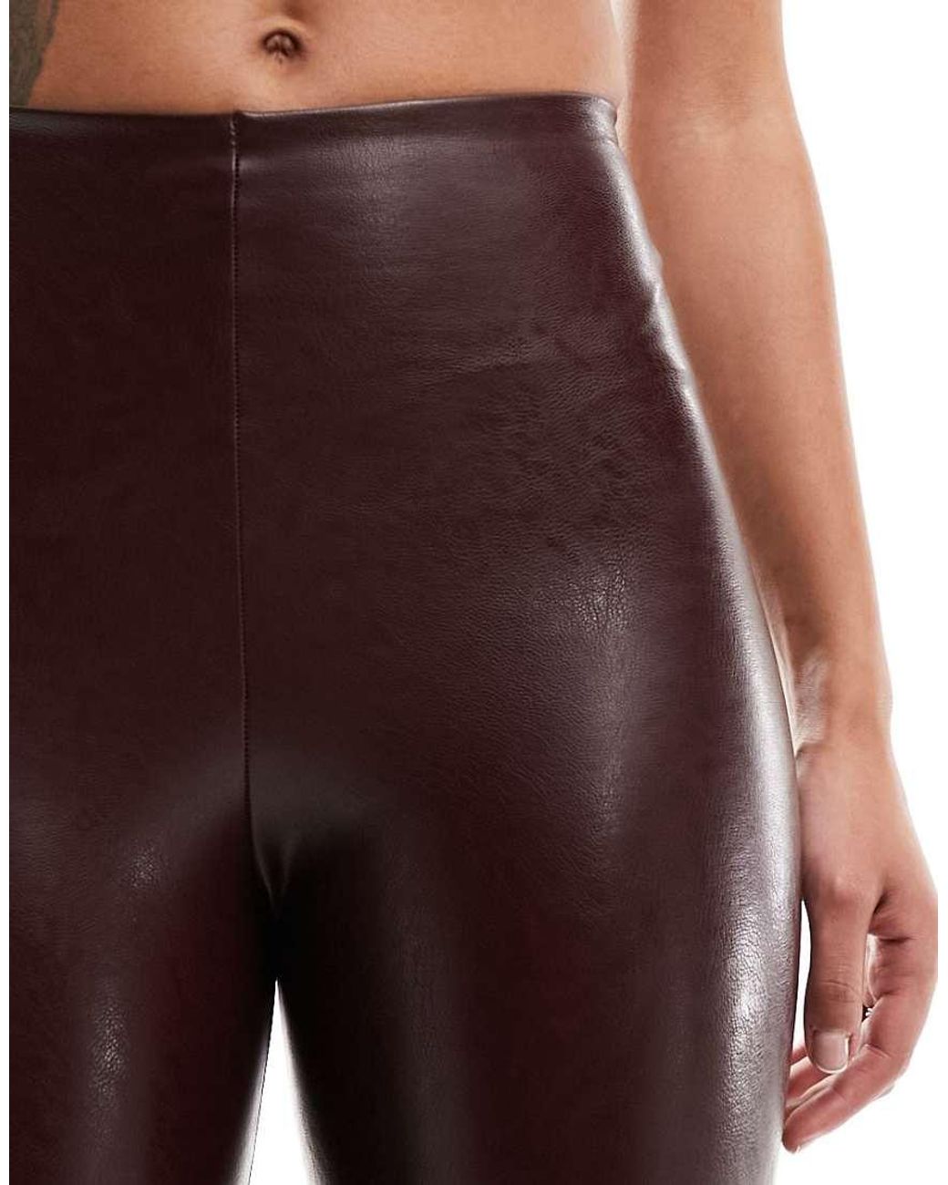 Commando Red Faux Leather Leggings