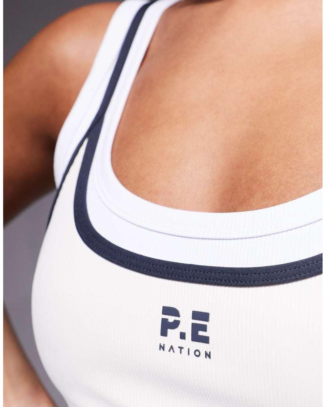 P.E Nation White Forward Crop