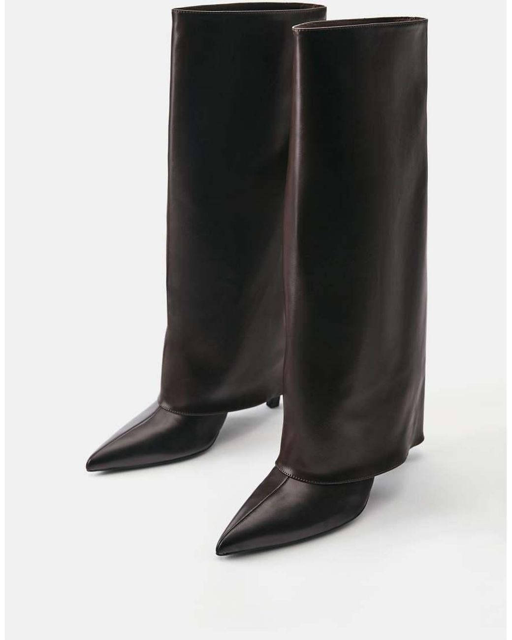 Pull&Bear Black Heeled Footed leggings Boots