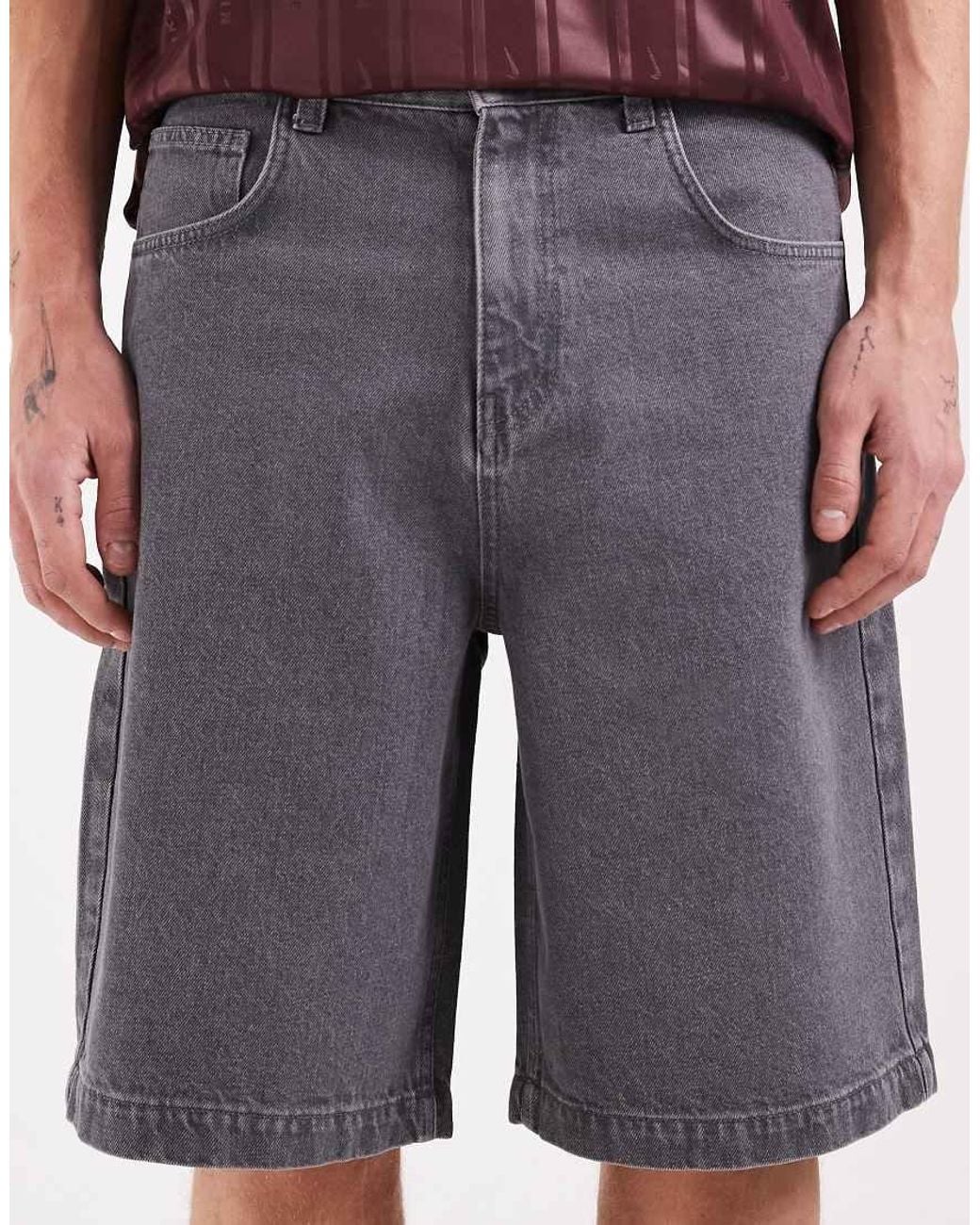 ASOS Gray Loose Jorts for men