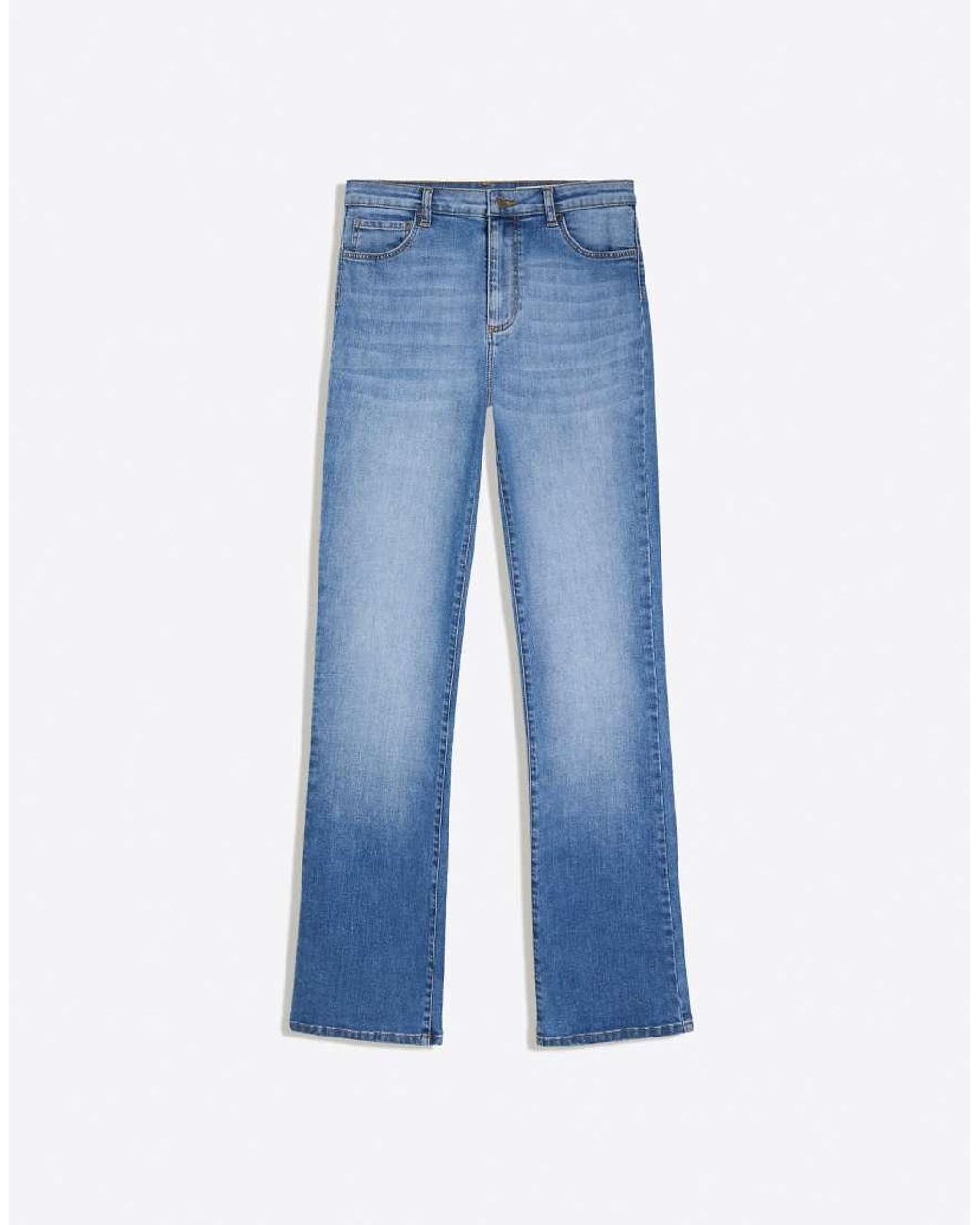 Bershka Blue Tall Flared Jeans