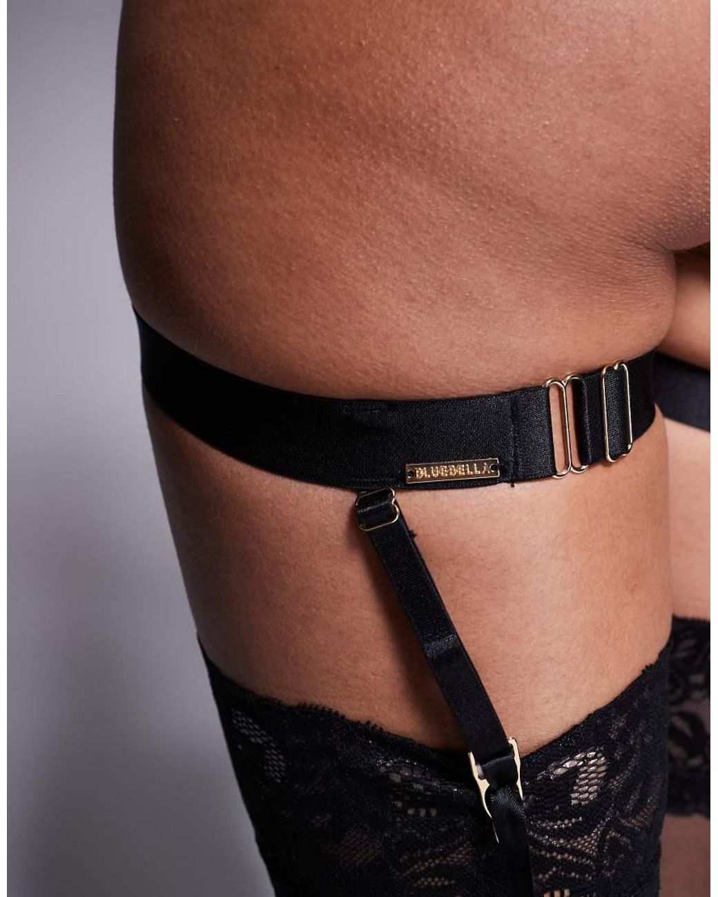 Bluebella Black Garter Suspenders
