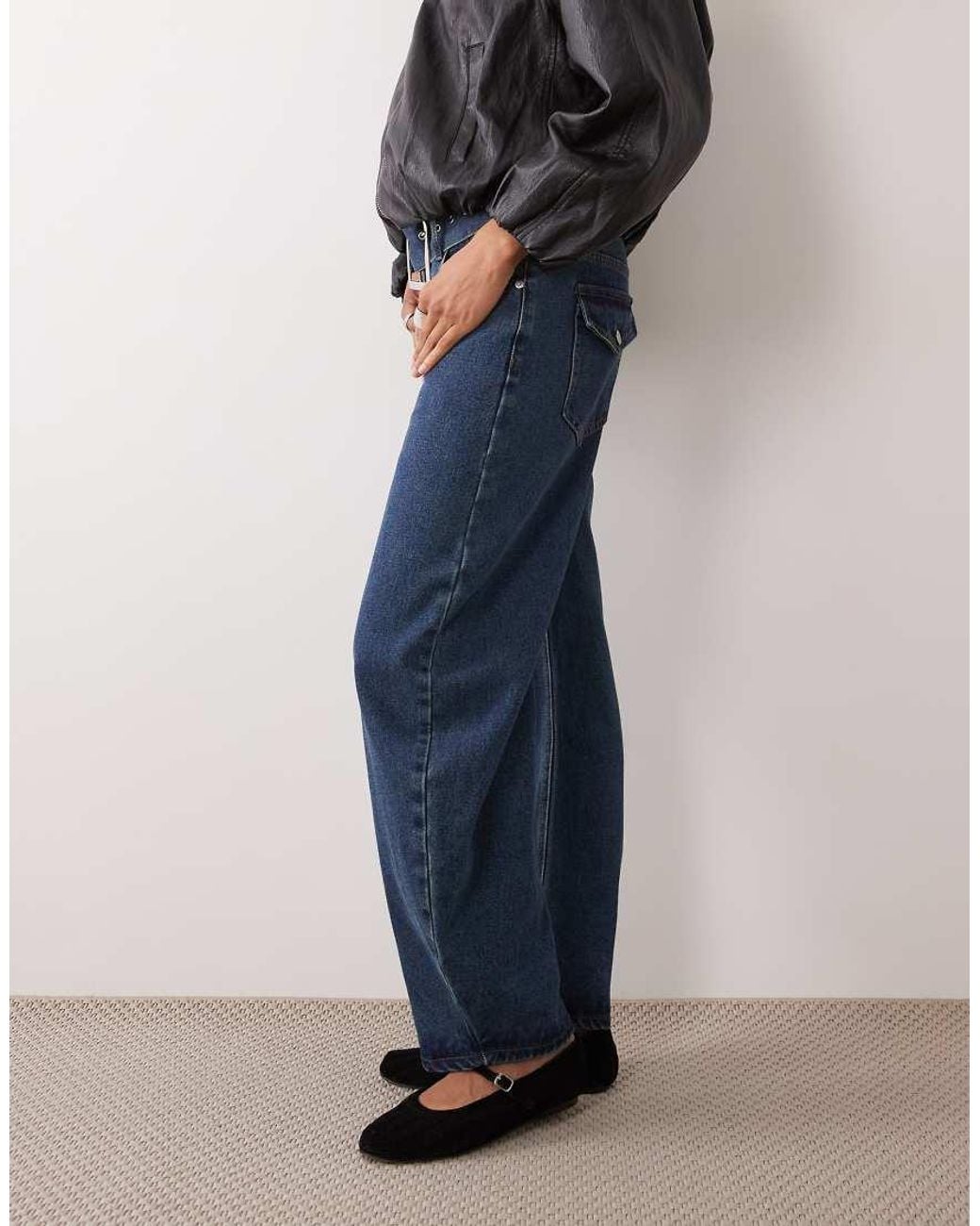 Lioness Blue Dynasty Balloon Jean With Belt Detail