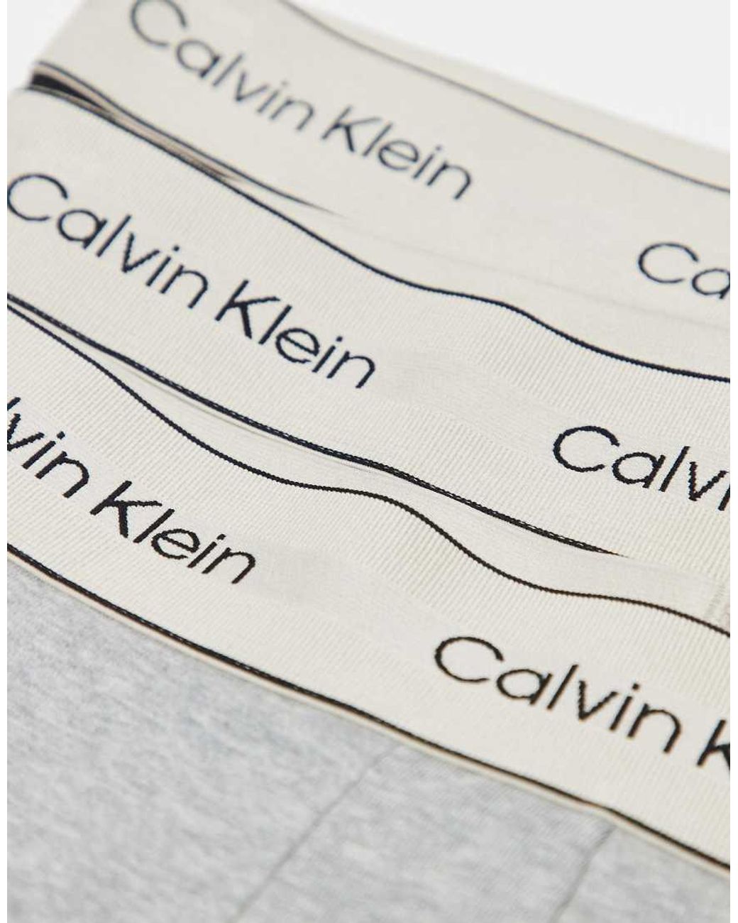 Calvin Klein White Heritage Cotton 3 Pack Boxer Briefs for men