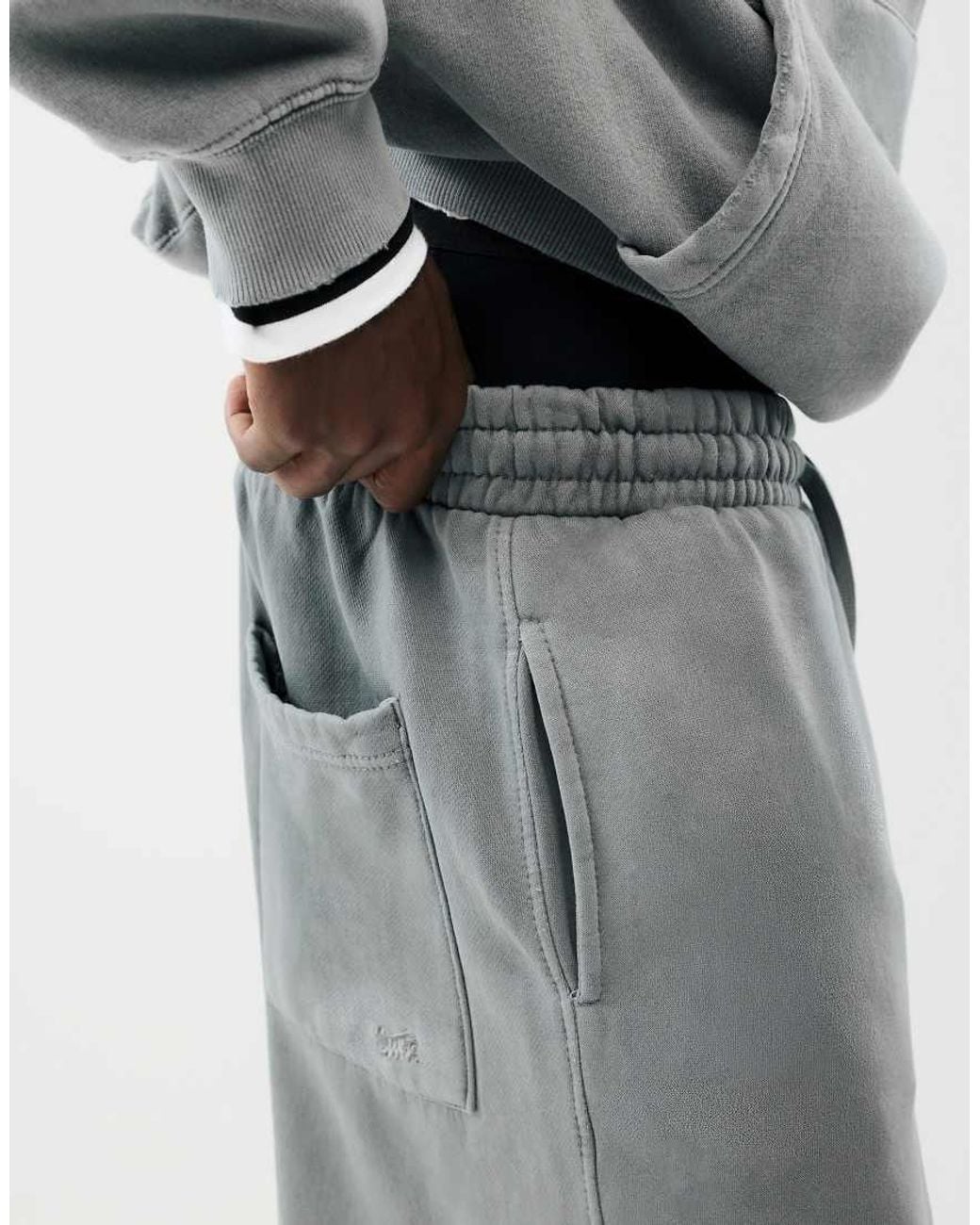 Pull&Bear Gray Stwd Jogger Trousers for men
