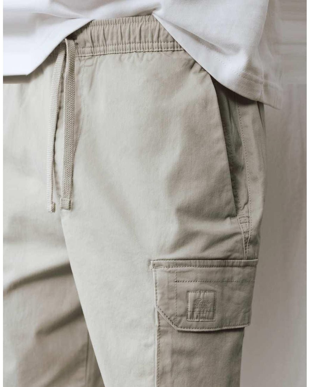 Pull&Bear Gray Cargo joggers for men