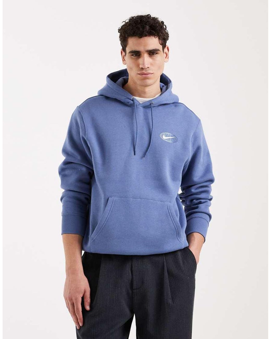 Nike Blue Back Graphic Hoodie for men