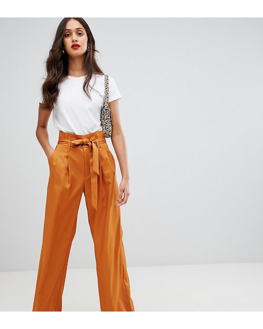 Buy Paperbag Trousers With Elasticated Waist Online at Best Prices in India  - JioMart.