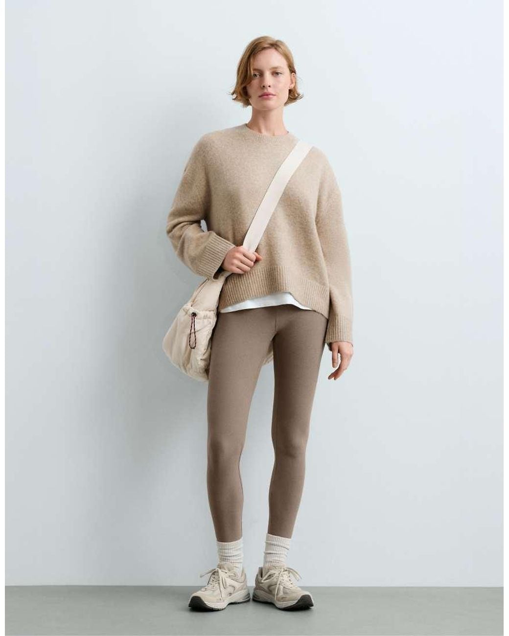 Oysho Natural Knit Round-neck Jumper