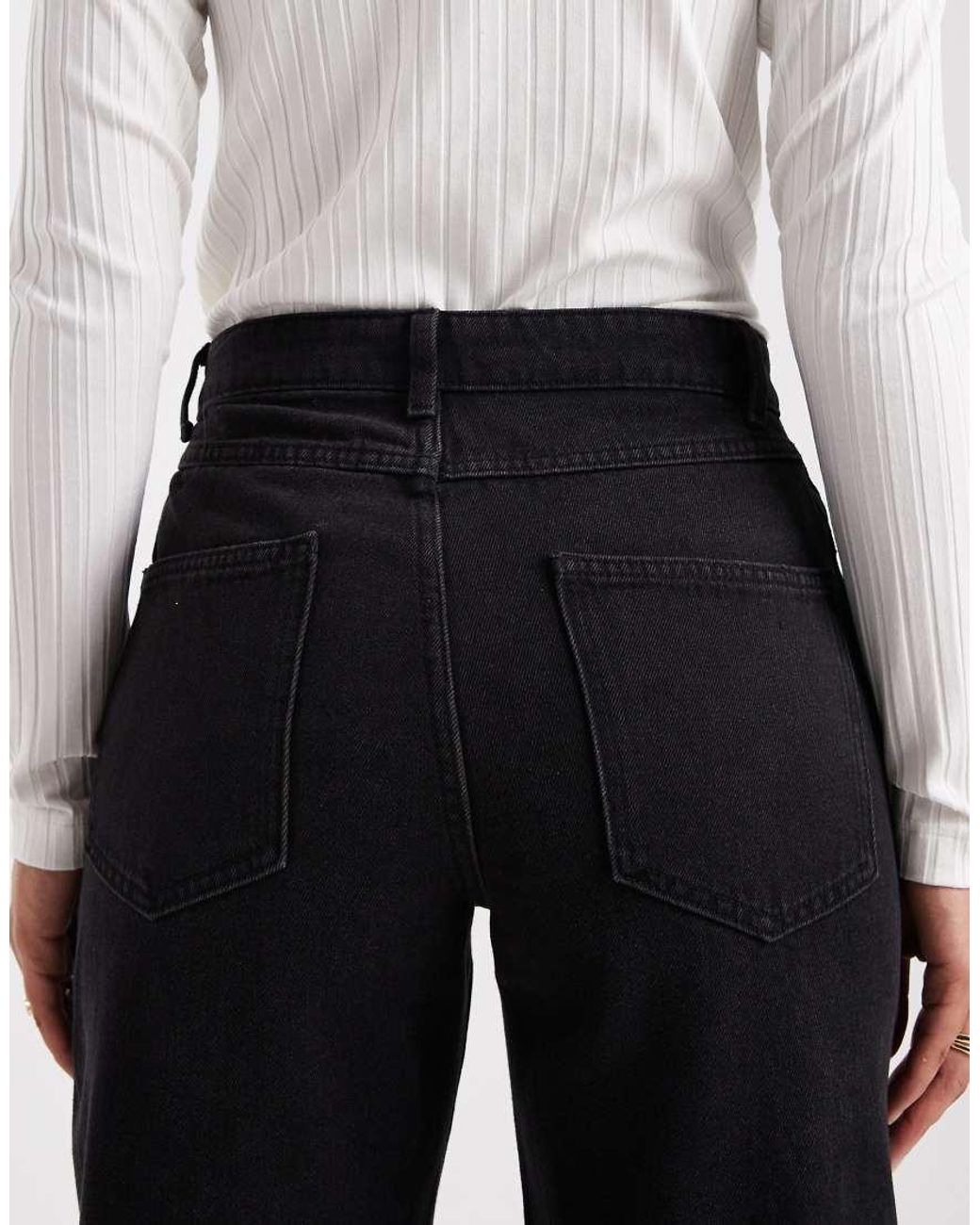 ONLY Black Robbie High Waist Straight Leg Jeans