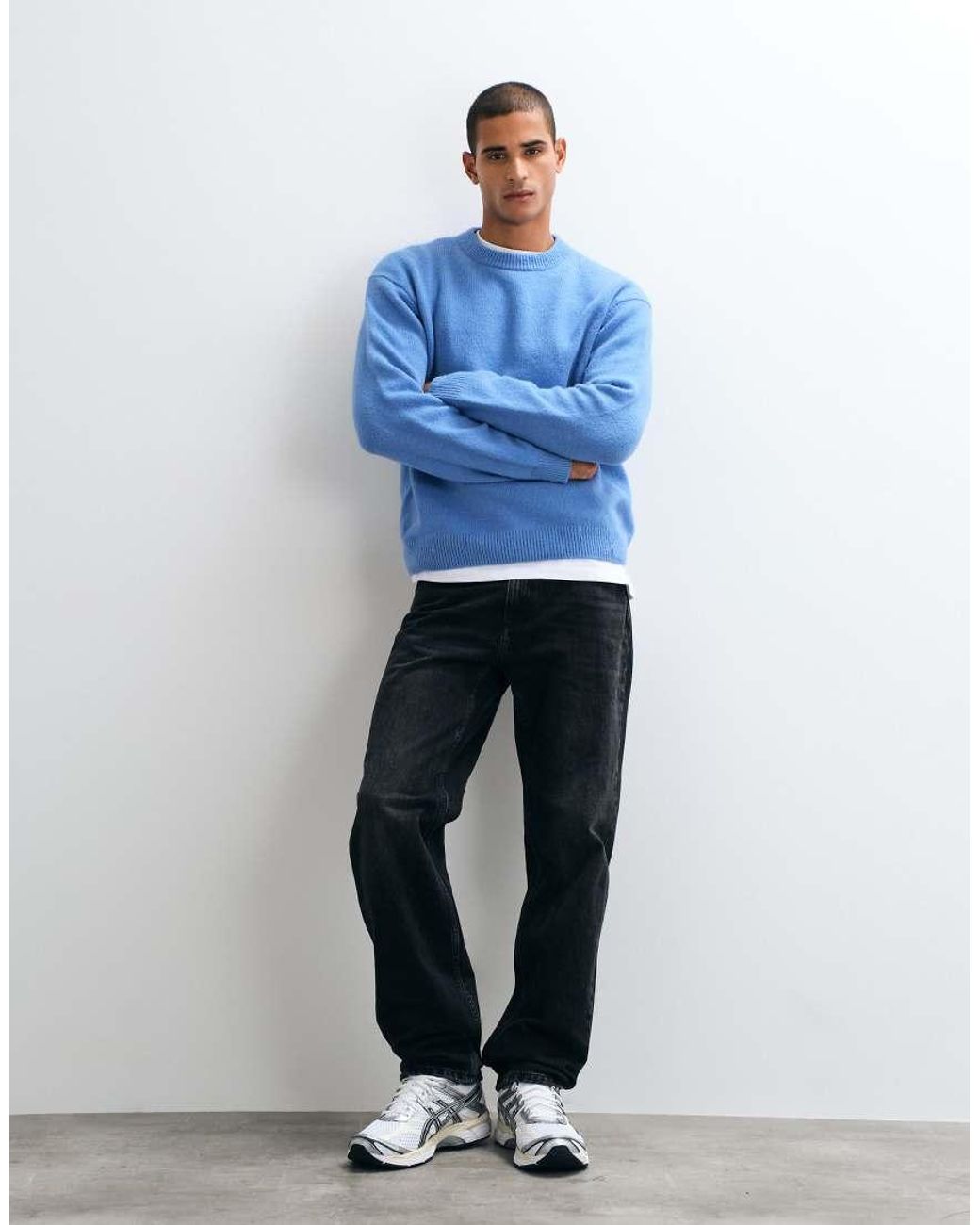Pull&Bear White Straight-leg Jeans for men