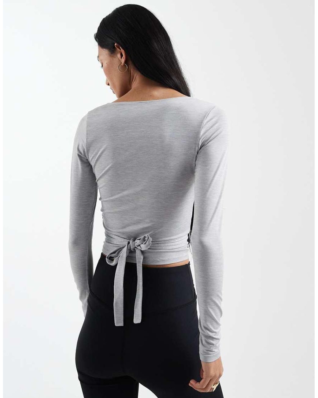 Cotton On White Active Wrap Top