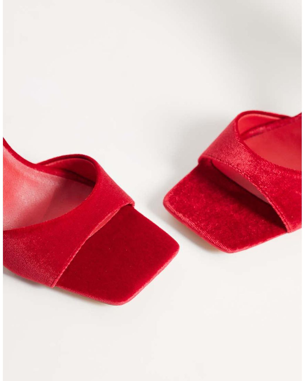London Rebel Red Mila Bow Detail High Heeled Sandals