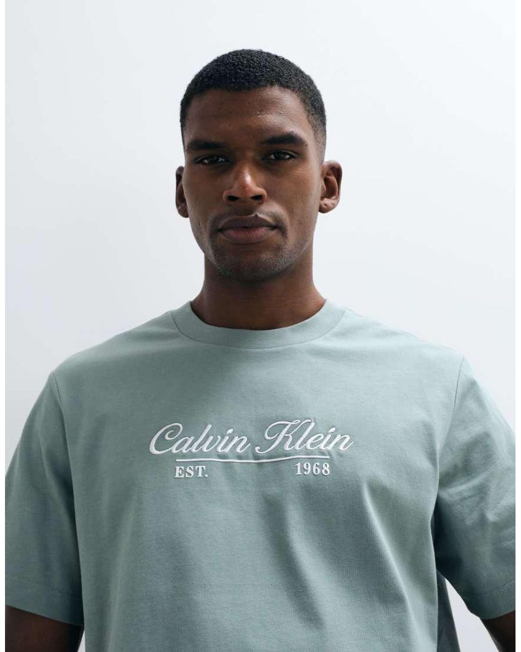 Calvin Klein Green Centre Script T-Shirt