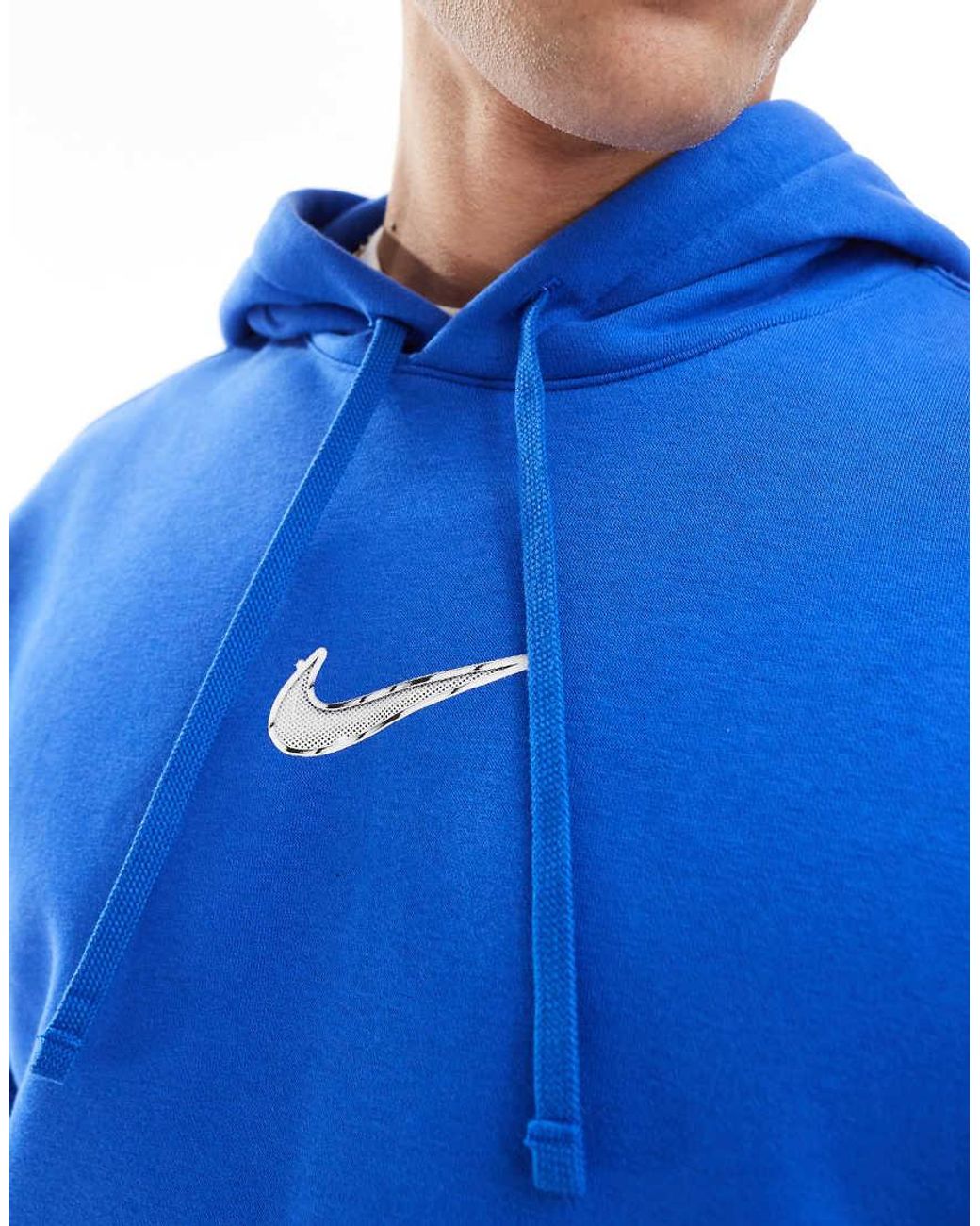 blue nike pullover hoodie
