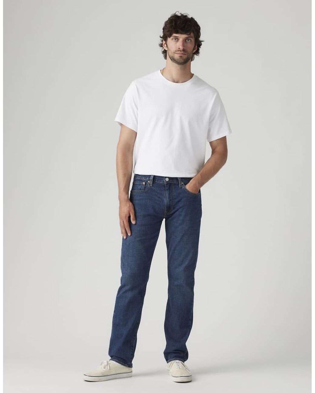 Levi's Blue 502 Taper Jeans for men