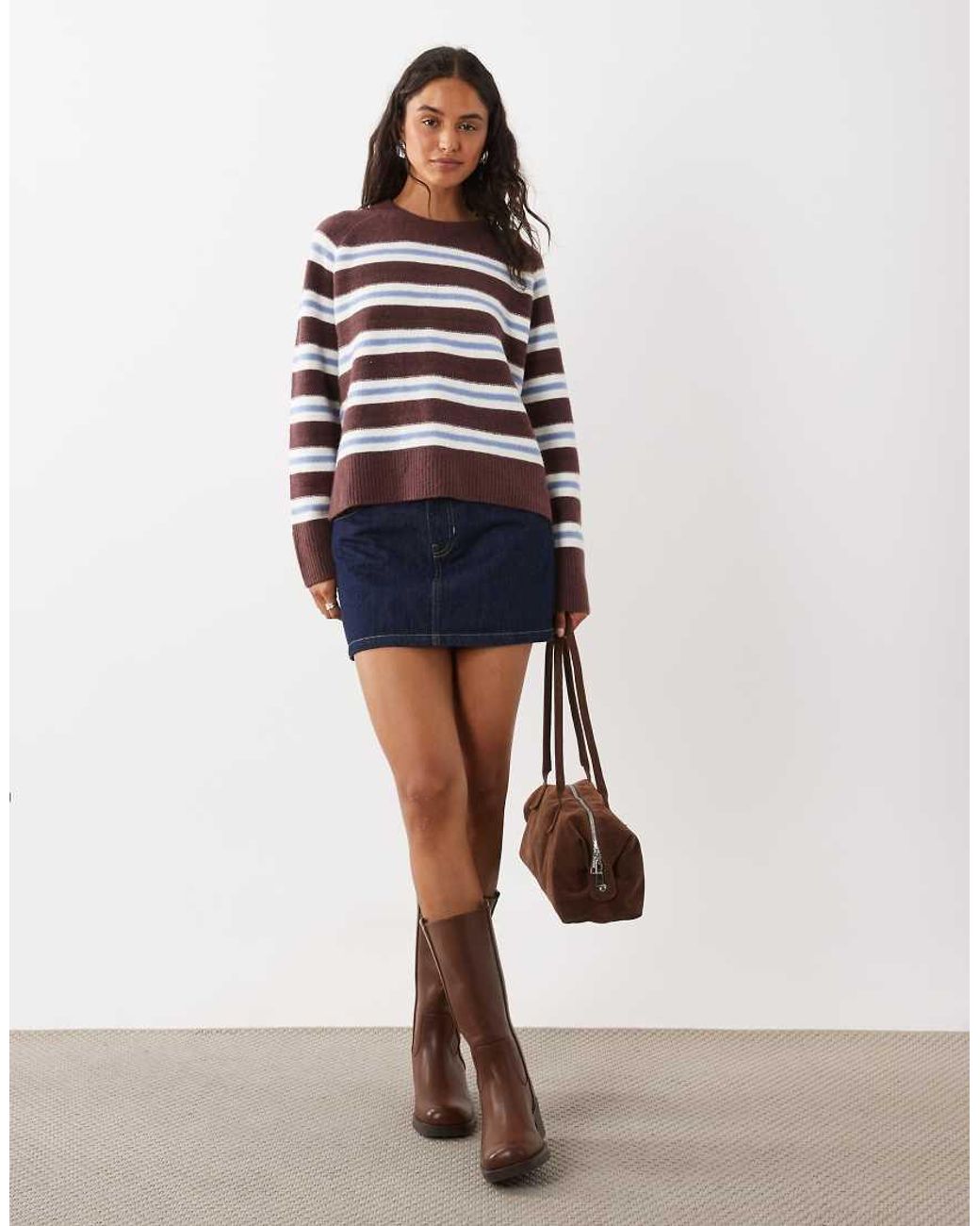 Abercrombie & Fitch Multicolor Knitted Crew Neck Jumper