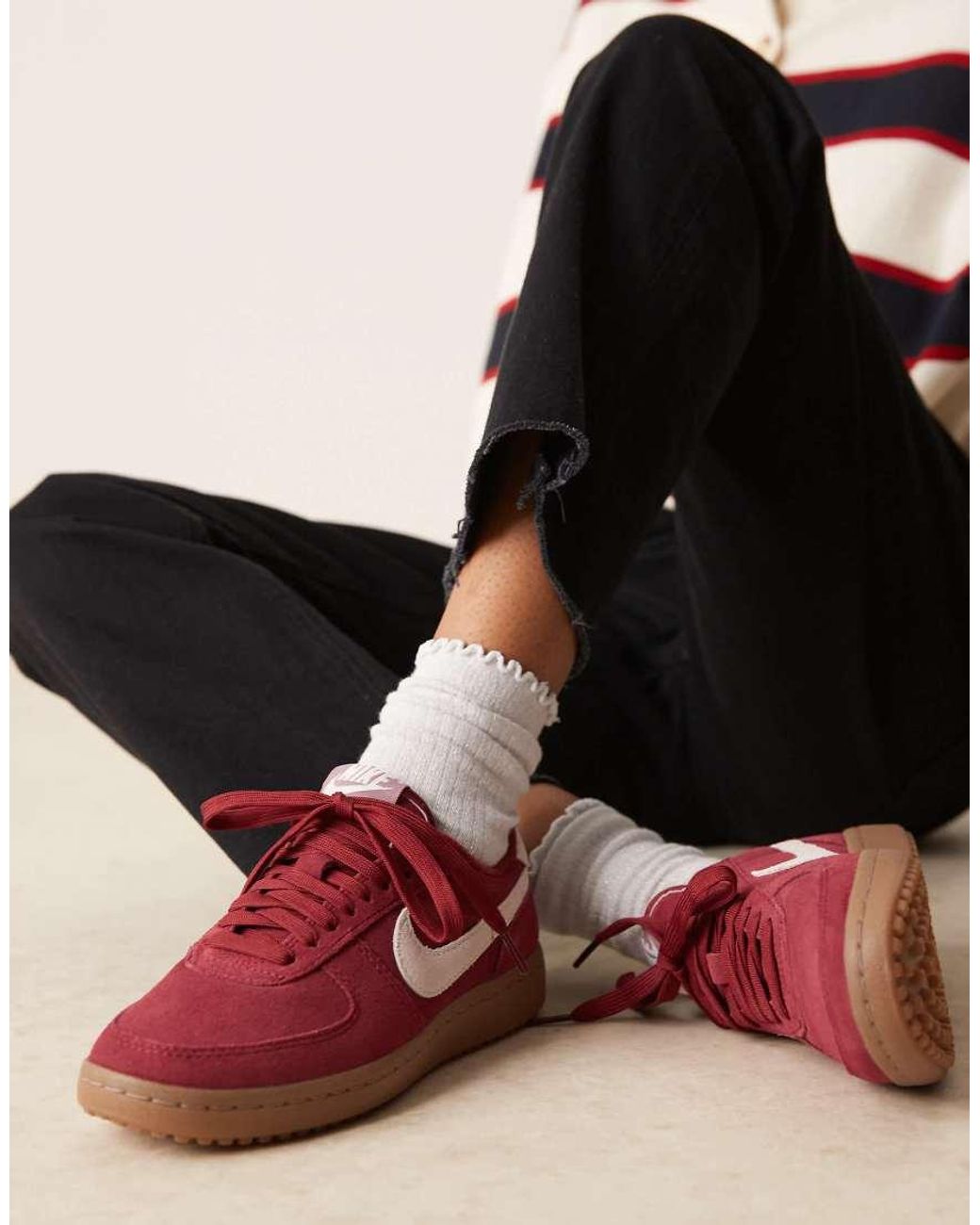 Nike Black Field General Suede Trainers