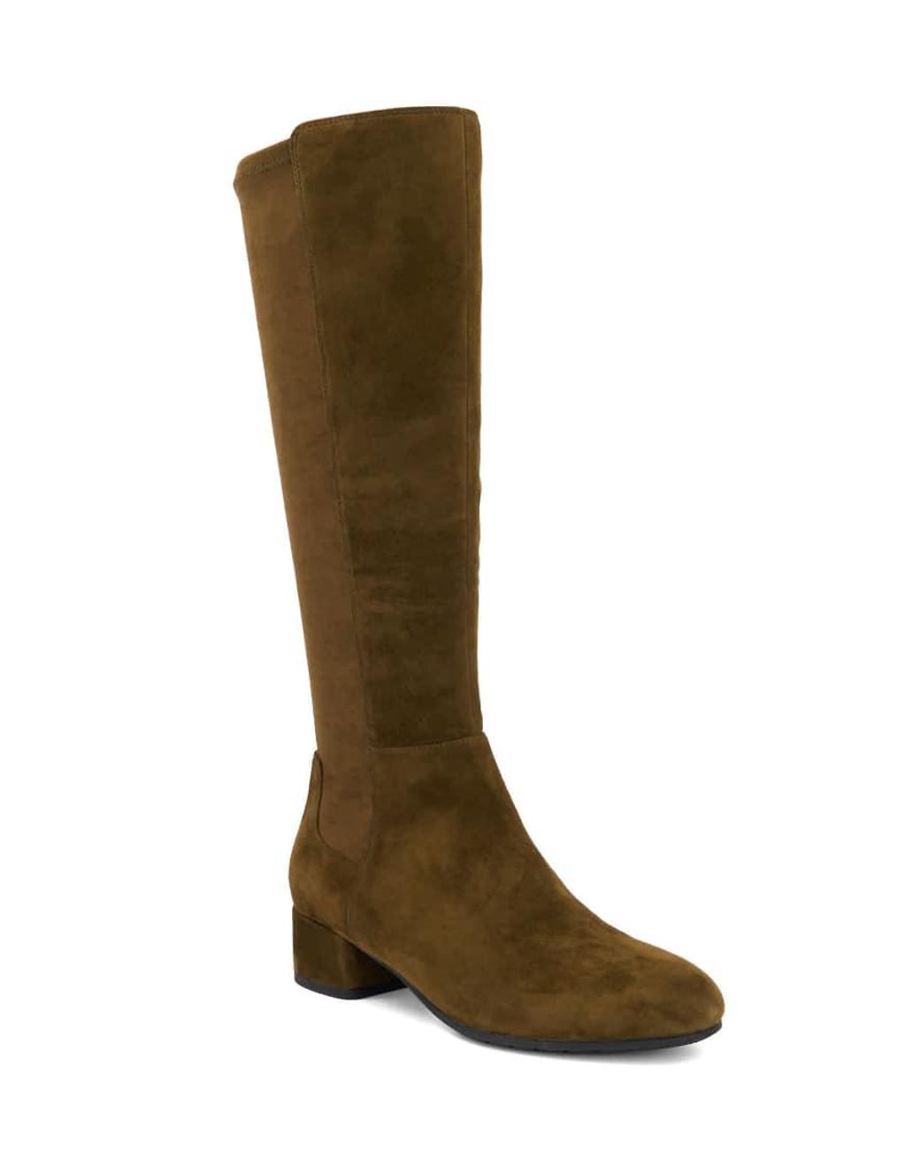 Dune Green Tayla Knee High Boots