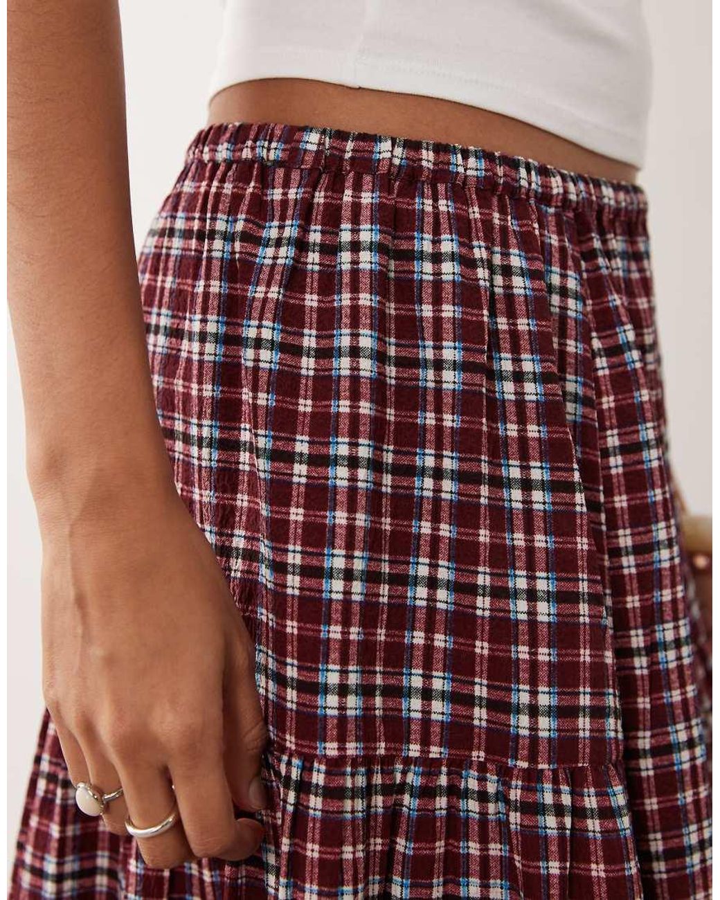Wednesday's Girl Red Midaxi Skirt