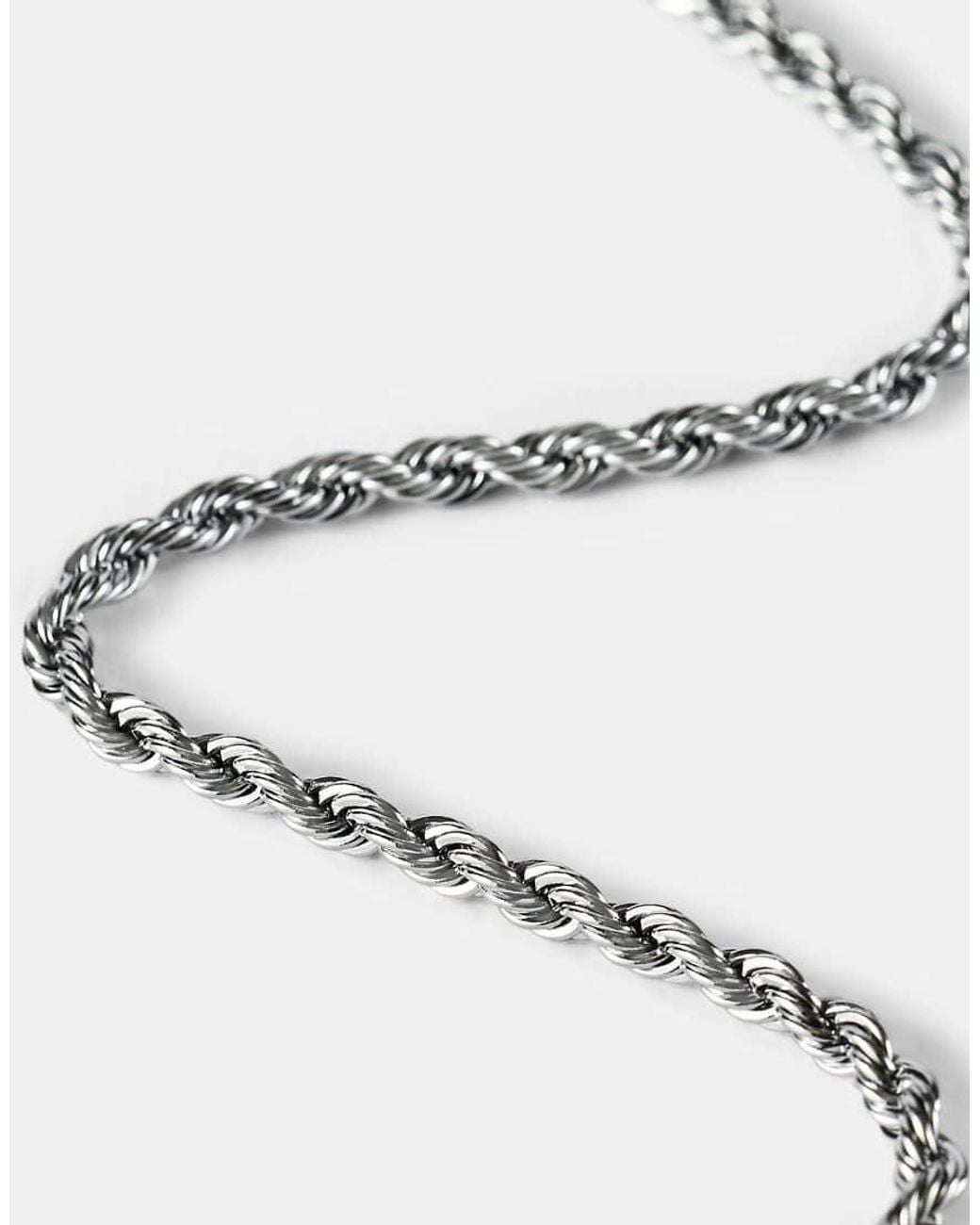 CERNUCCI White 3Mm Rope Chain for men