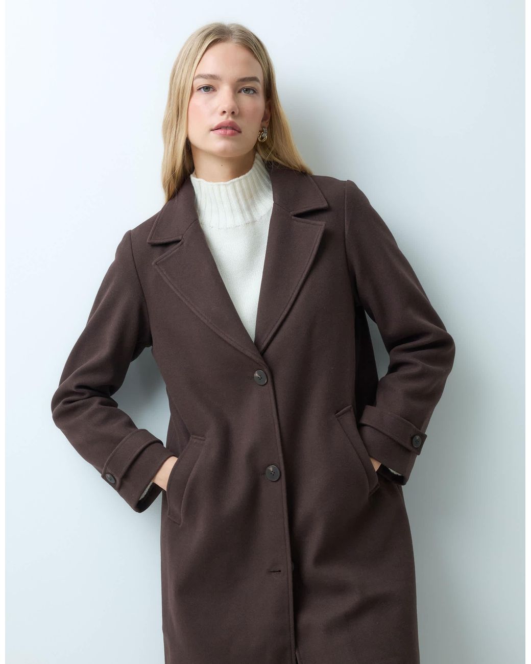 Vila White Formal Maxi Coat