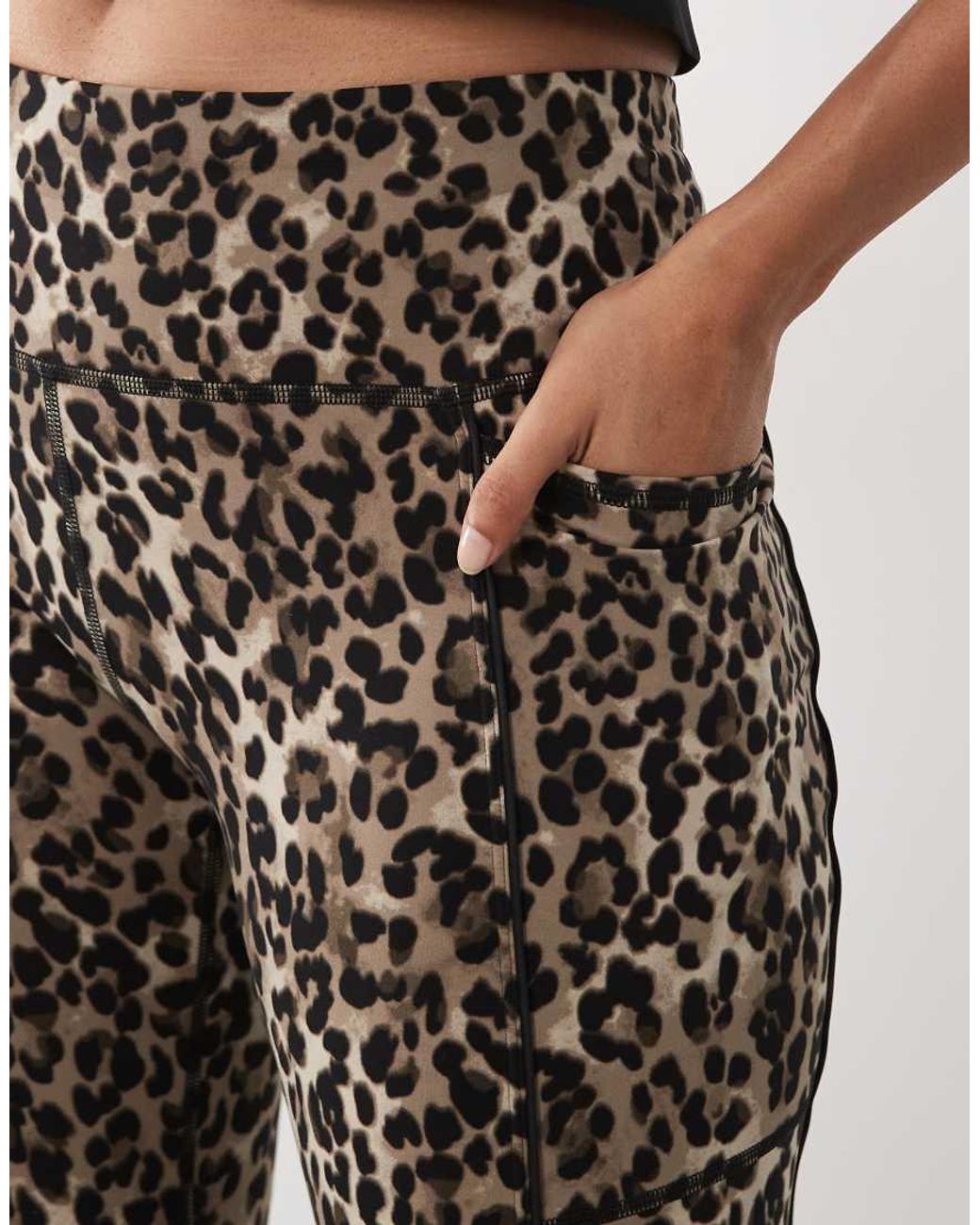Sweaty Betty Brown Power 7/8 Piping Workout leggings