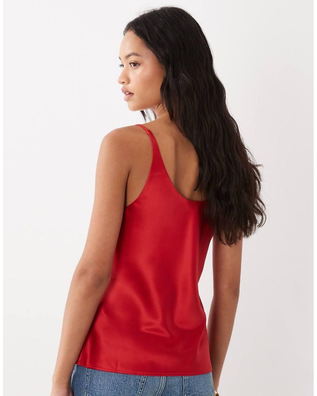 ASOS Red Scoop Neck Cami