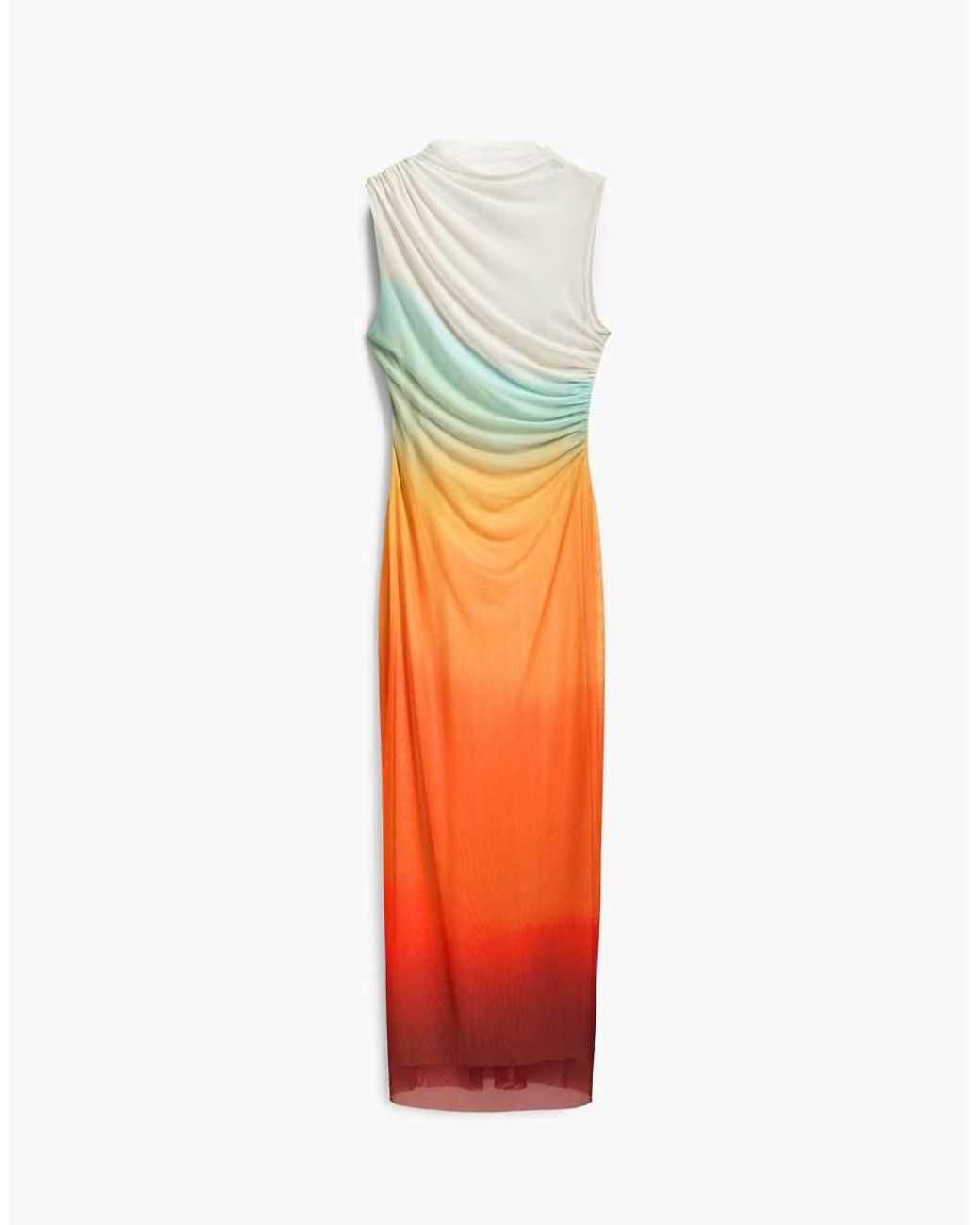 Desigual Yellow Ombre Tulle Dress