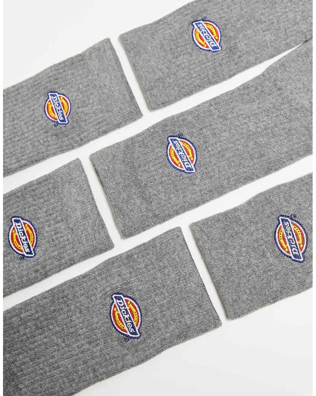 Dickies White Valley Grove 3 Pack Crew Socks for men
