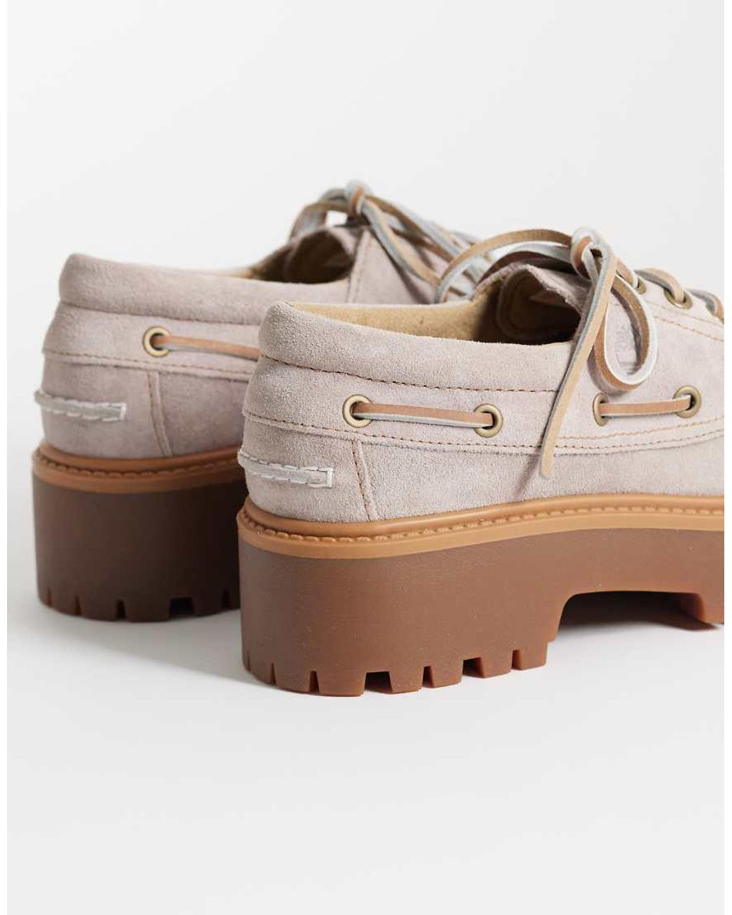 Timberland Purple Stone Street Platform 3 Eye Boat Shoes