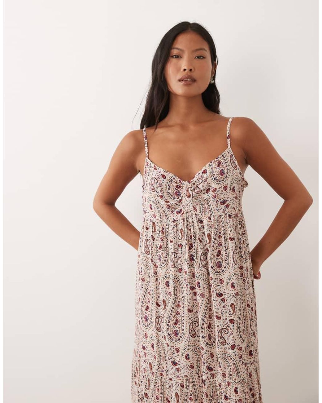 JDY Petite Red Cami Maxi Dress