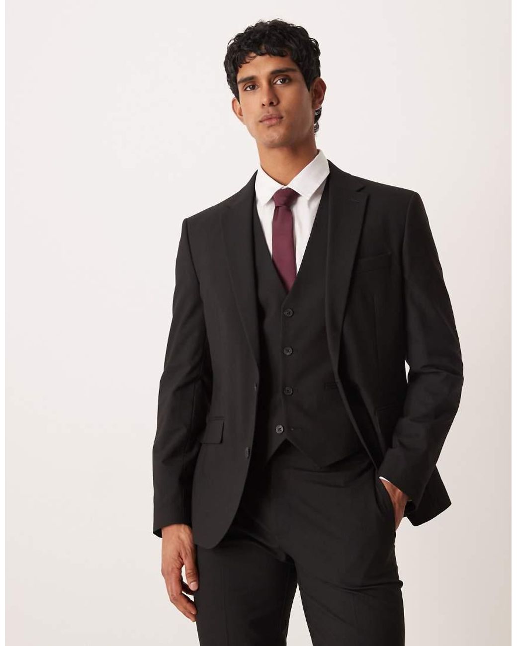 ASOS Black Slim Suit Jacket for men