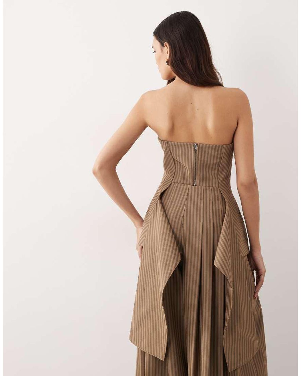 ARRANGE Brown Bandeau Top