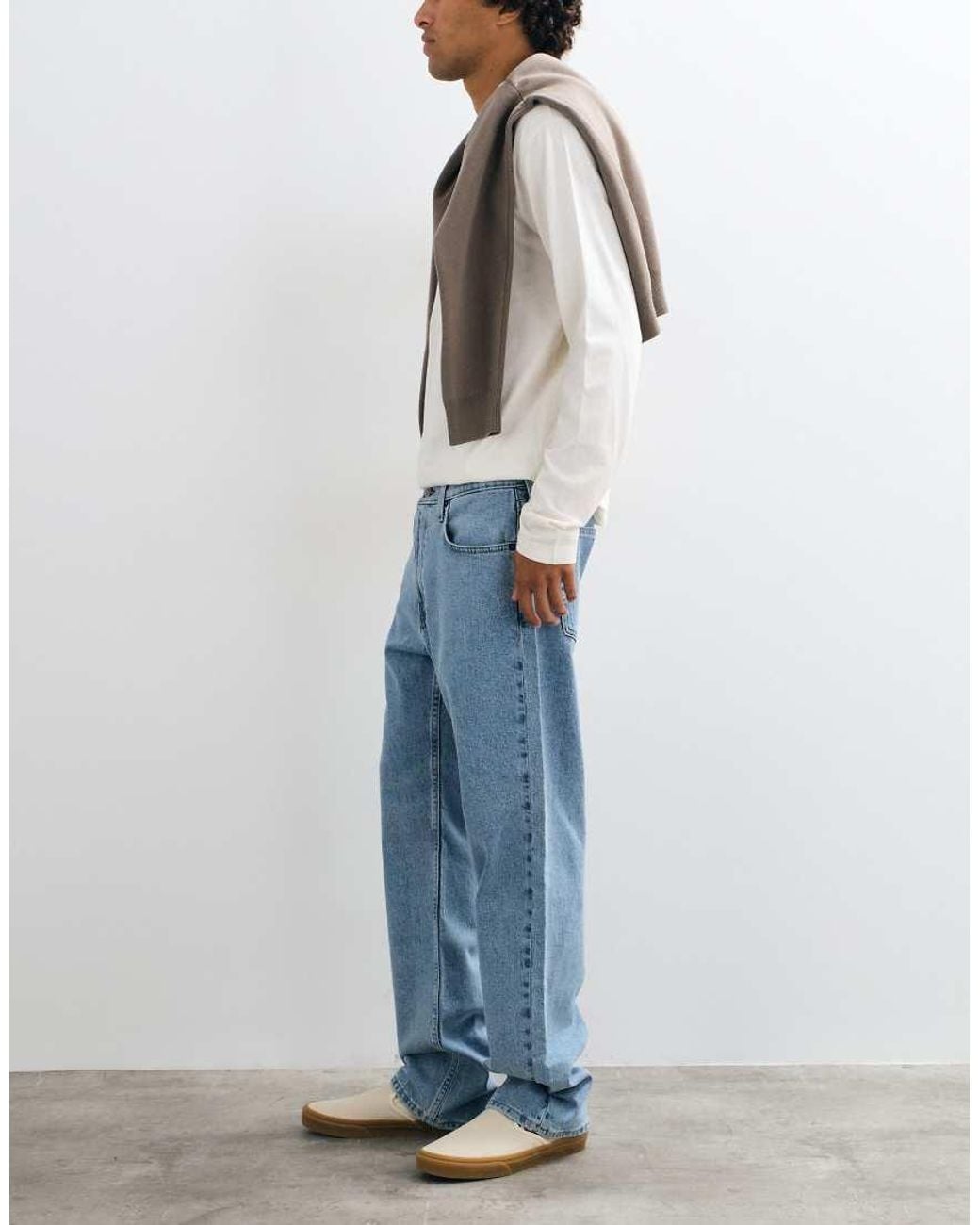 Hollister Blue Relaxed Fit Jeans for men