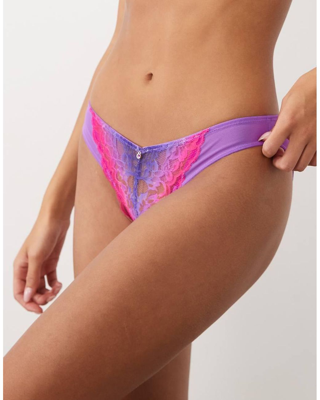 Ann Summers Pink Sexy Lace Brazilian Brief
