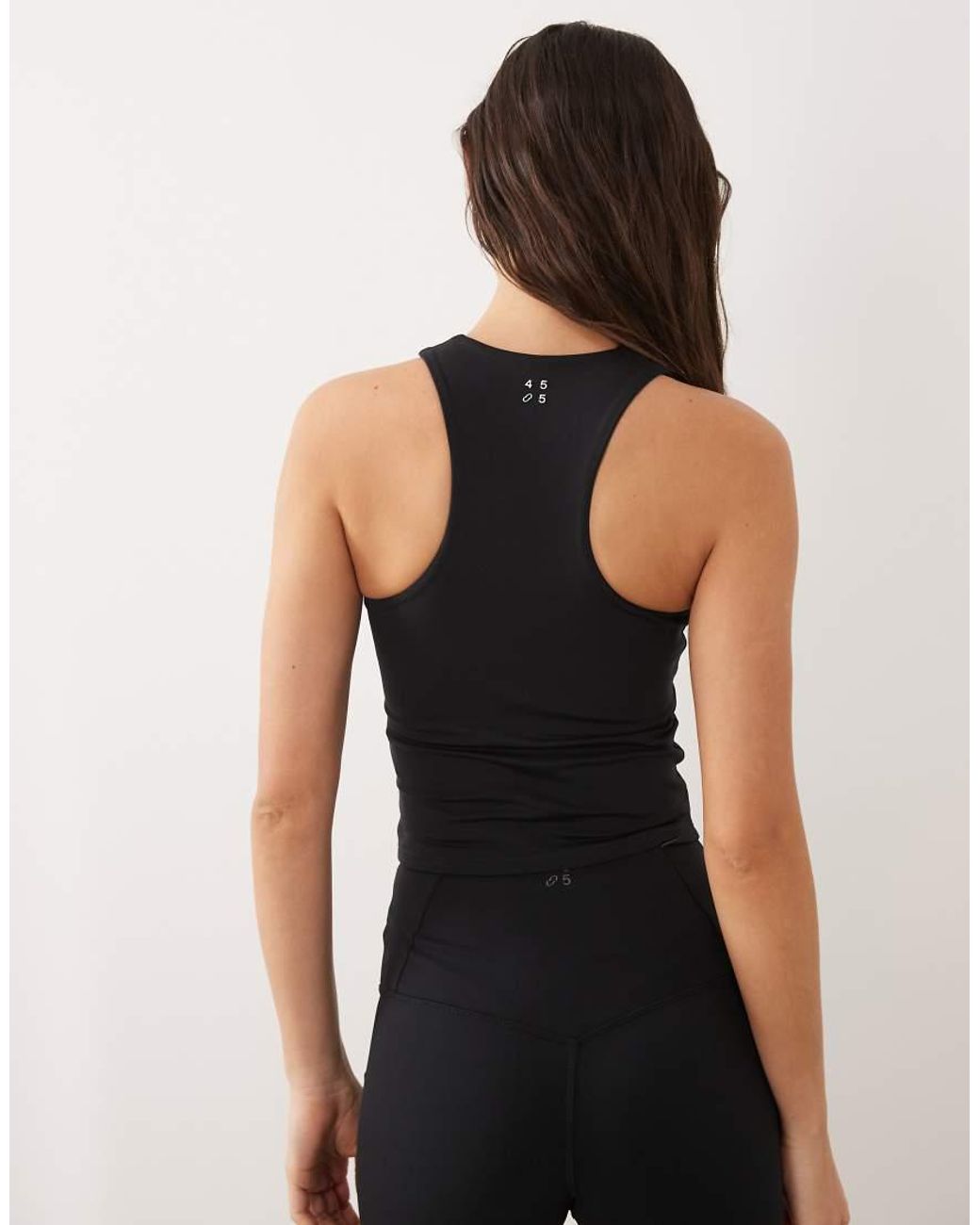 4505 Blue Icon Active Racer Back Tank Top With Inner Bra And Removable Padding