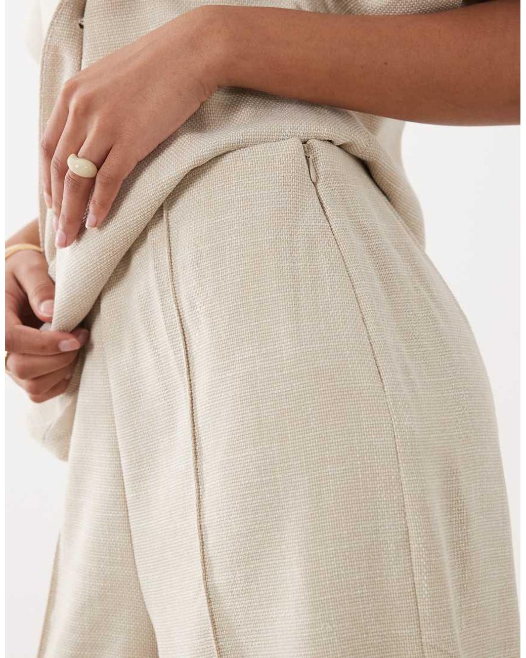 Y.A.S Natural Seam Front Tailored Trousers Co-ord