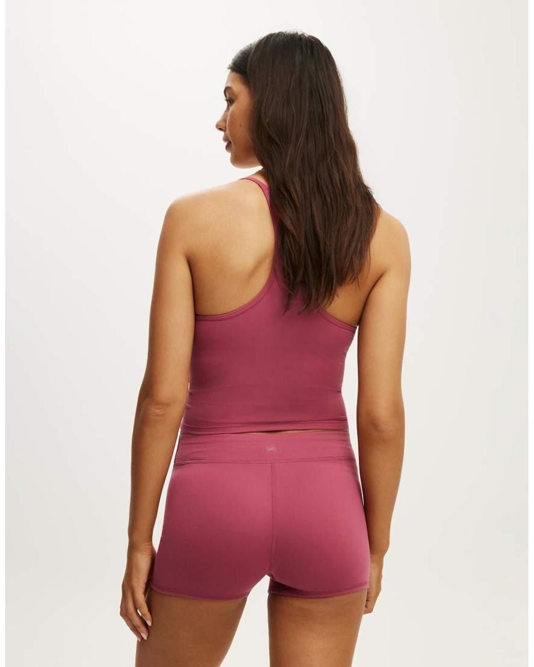 Cotton On Red Ultra Soft Tie Front Micro Short