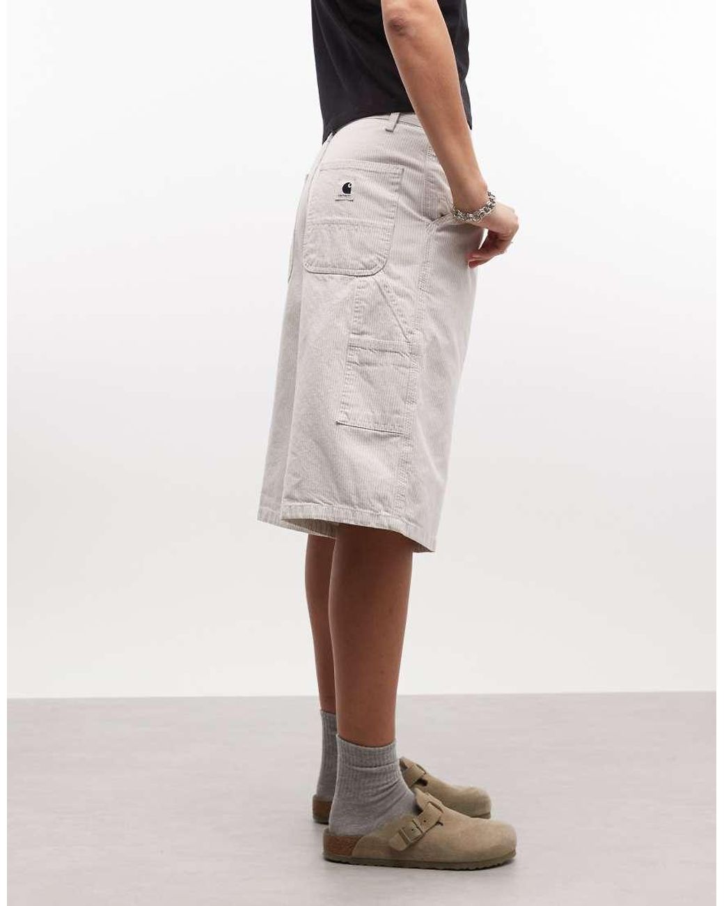 Carhartt Gray Mercer Single Knee Relaxed Fit Shorts