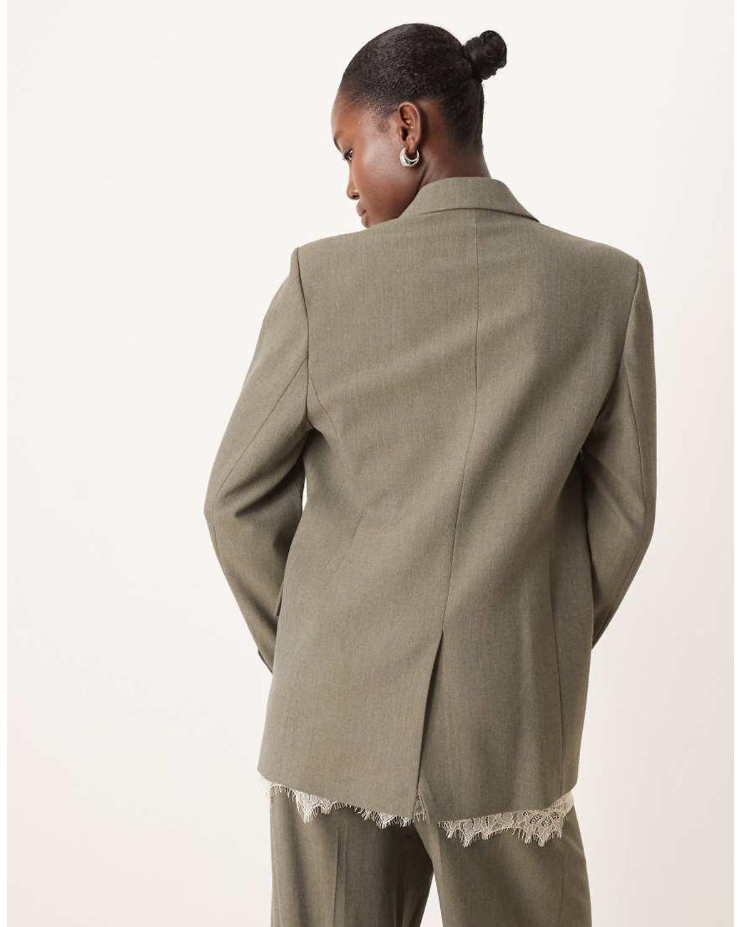Mango Natural Napoli Oversized Blazer Co-Ord