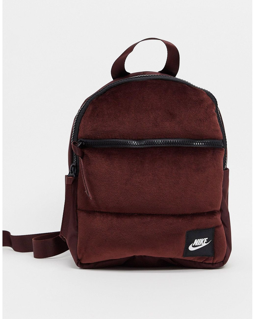 Mini sac à dos en velours - Bordeaux Nike | Lyst