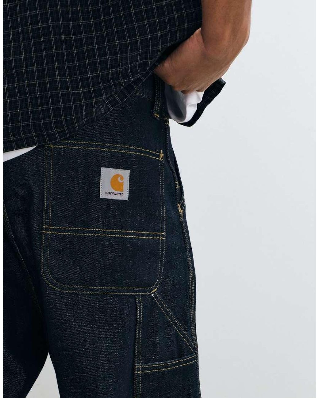 Carhartt Blue Og Single Knee Loose Straight Fit Jeans for men